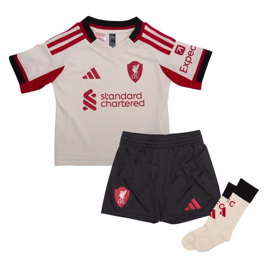 Liverpool Away Shirt 2025/26 Mini-Kit Kids-SoccerKits Hub | Buy Soccer Jerseys Online